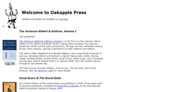 Desktop Screenshot of oakapplepress.com